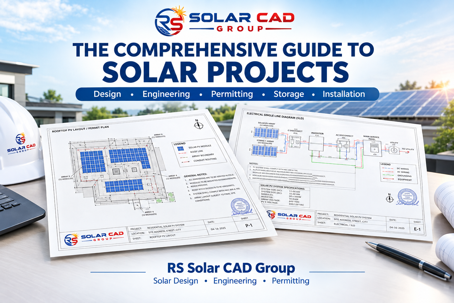 The Comprehensive Guide to Solar Projects: Design, Engineering, Permitting, Storage & Installation
