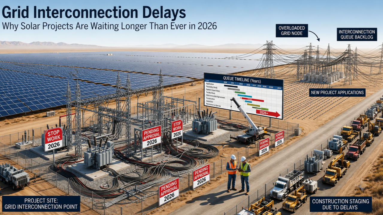 Grid Interconnection Delays: Why Solar Projects Are Waiting Longer Than Ever in 2026
